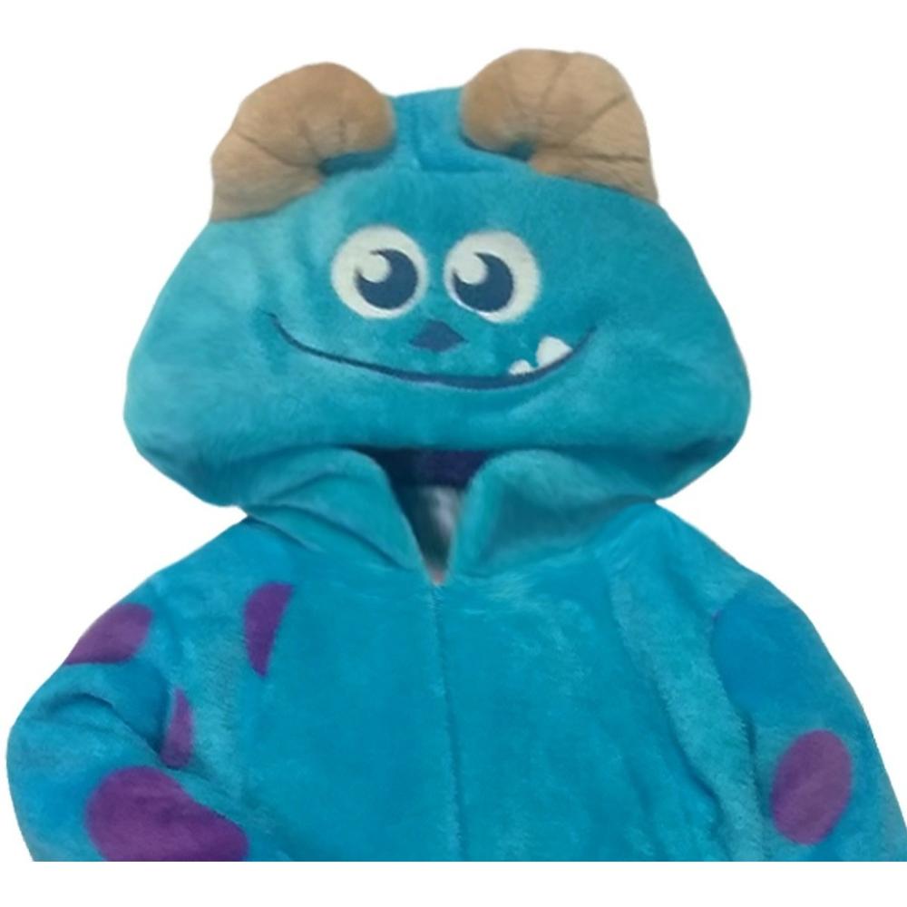 Foto 3 pulgar | Mameluco con Gorro Bordado Disney Monsters Sulley color Azul
