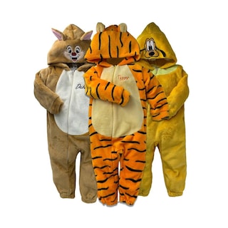 Foto 1 | Kit 3 Mamelucos Disney Tigger/Pluto/Dale color Naranja