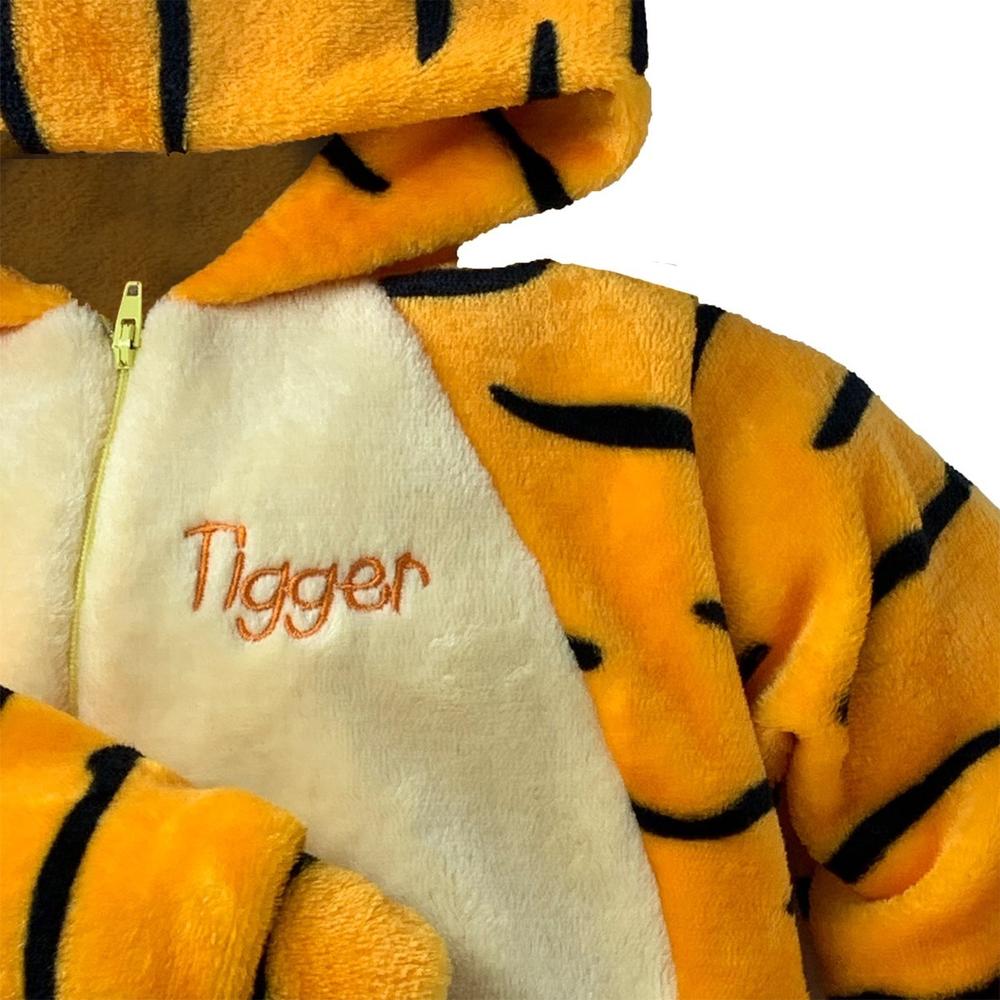 Foto 3 pulgar | Mameluco Disney MP9447 Naranja Tigger con Gorro Bordado sin Pie