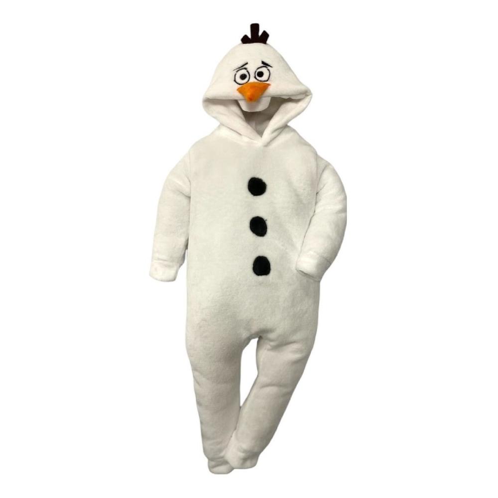 Foto 1 | Mameluco con Gorro Bordado Sin Pie de Disney Olaf color Blanco