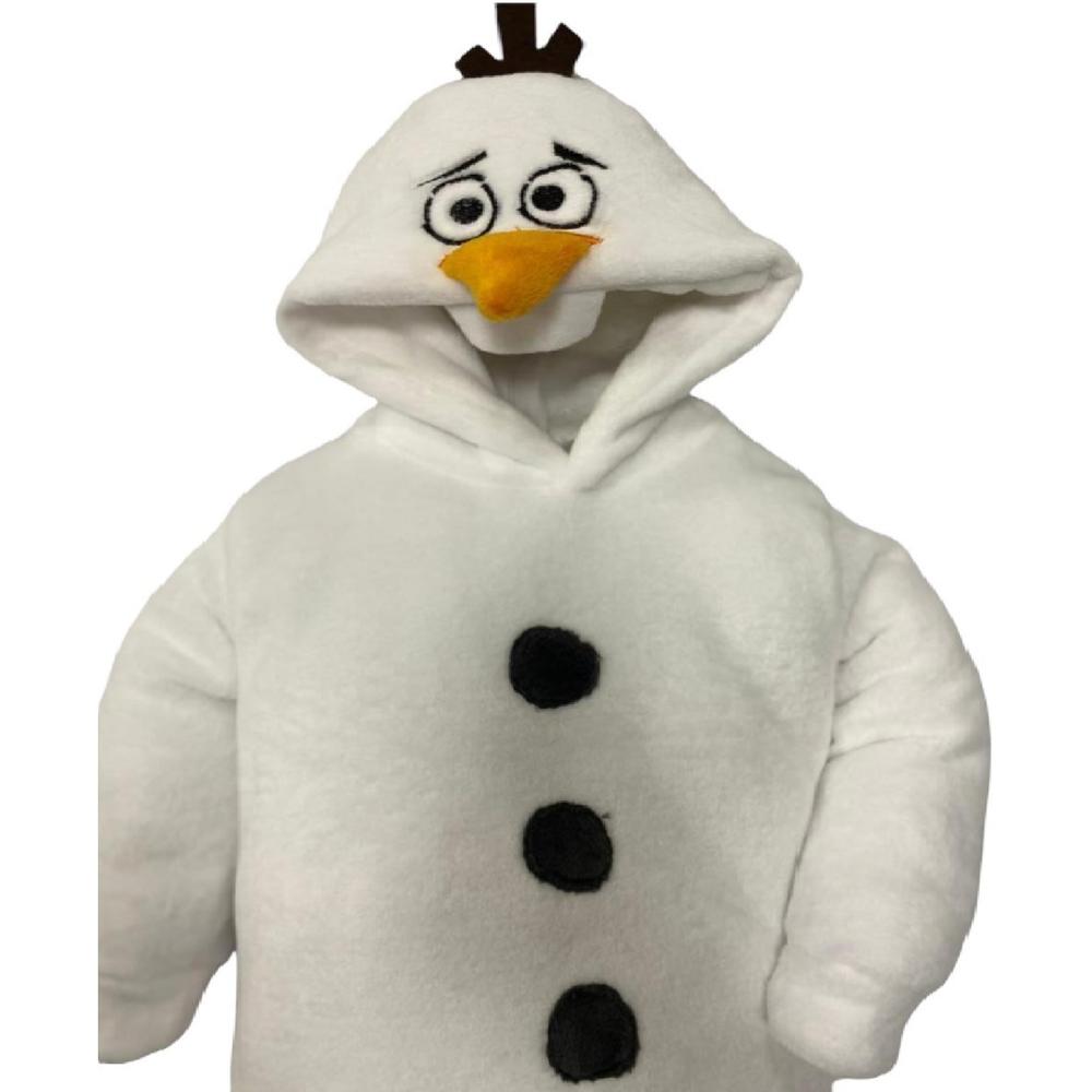Foto 2 | Mameluco con Gorro Bordado Sin Pie de Disney Olaf color Blanco