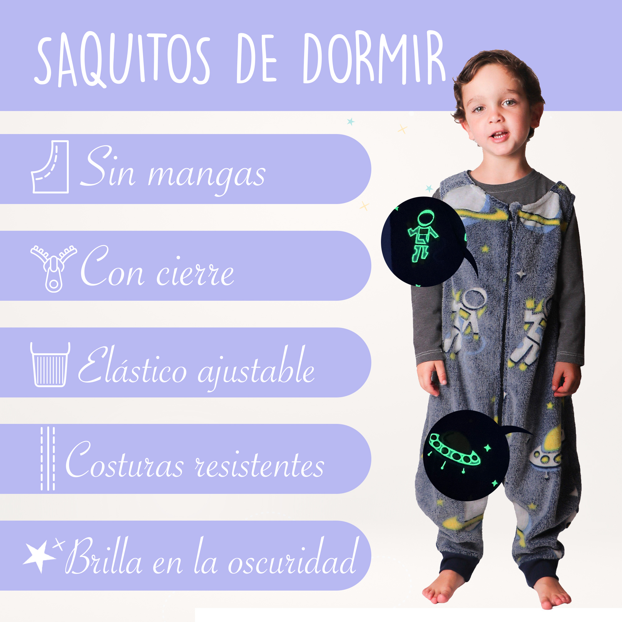 Foto 2 | Baby Sleeping Katanim Saquito para Dormir Diseño Astronauta