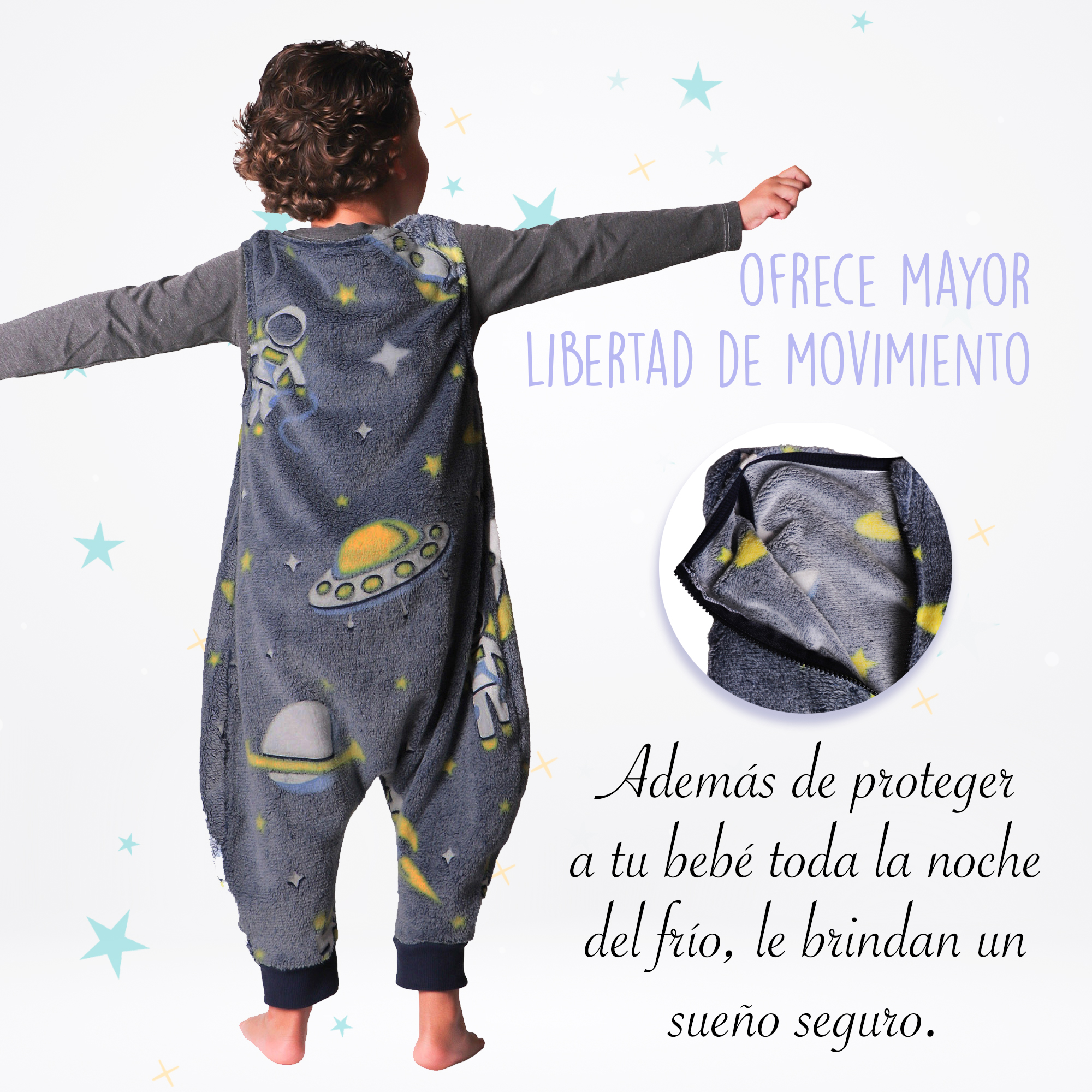 Foto 5 pulgar | Baby Sleeping Katanim Saquito para Dormir Diseño Astronauta