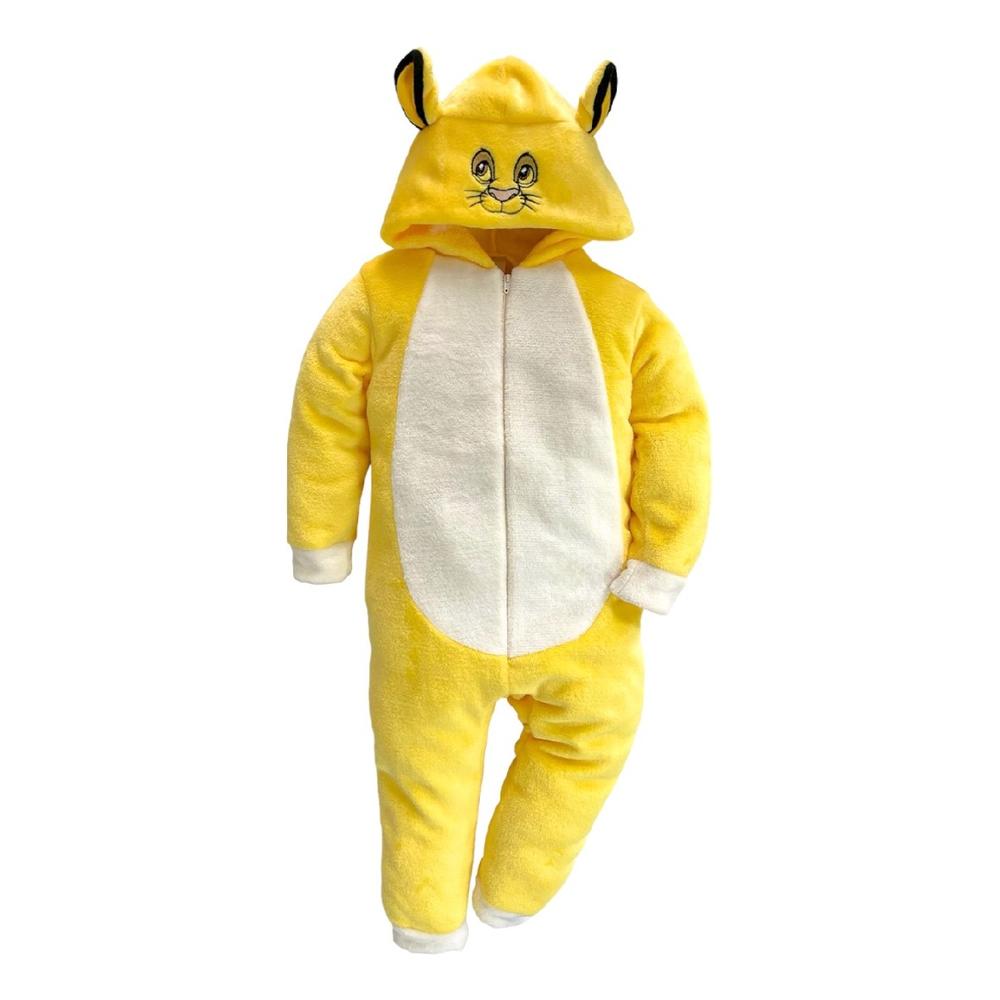 Foto 1 | Mameluco Disney Simba Con Gorro Bordado Amarillo
