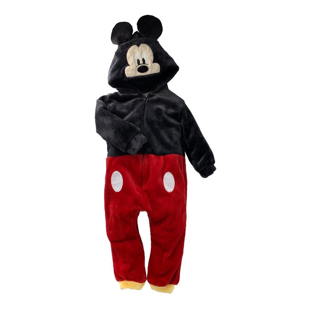 Mameluco Disney Mickey Rojo con Gorro Bordado