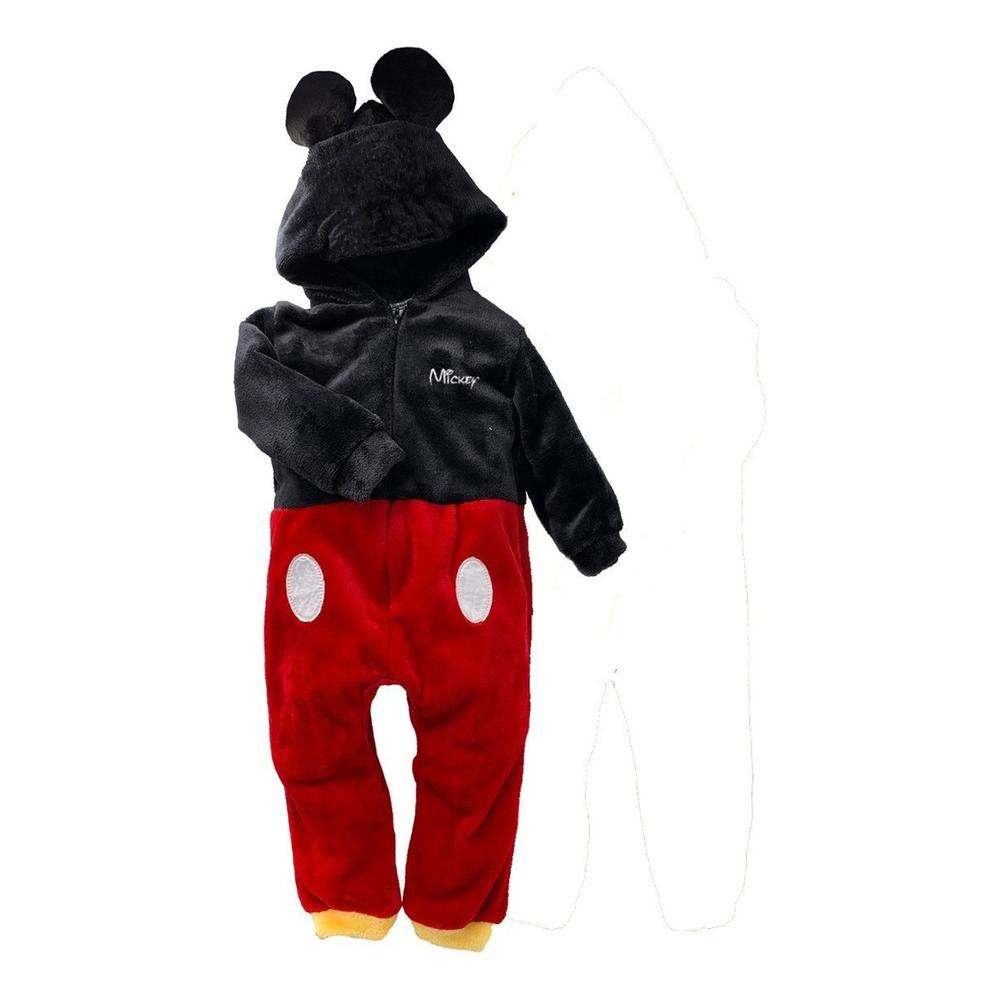 Foto 2 pulgar | Mameluco con Gorro Disney Mickey Rojo para Bebé