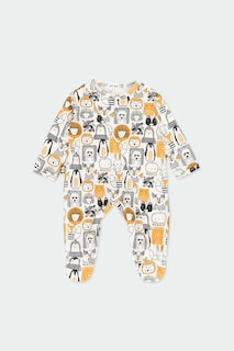 Foto 1 | Mameluco Amarillo Estampado Animales Boboli