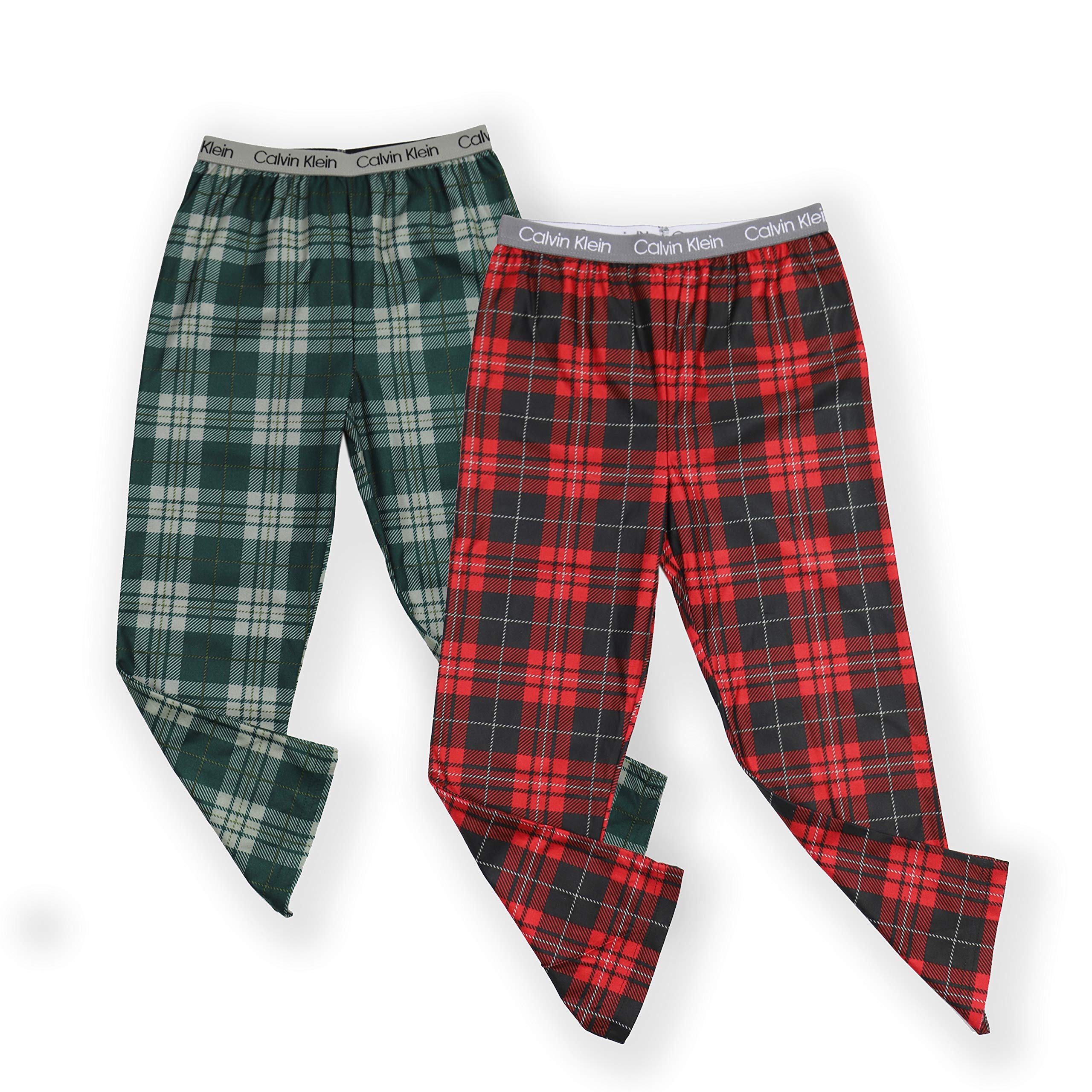 Foto 2 pulgar | Pantalones De Pijama Calvin Klein Para Niños, Supersuaves, Cepillados, Micro, Paquete De 2 - Venta Internacional.