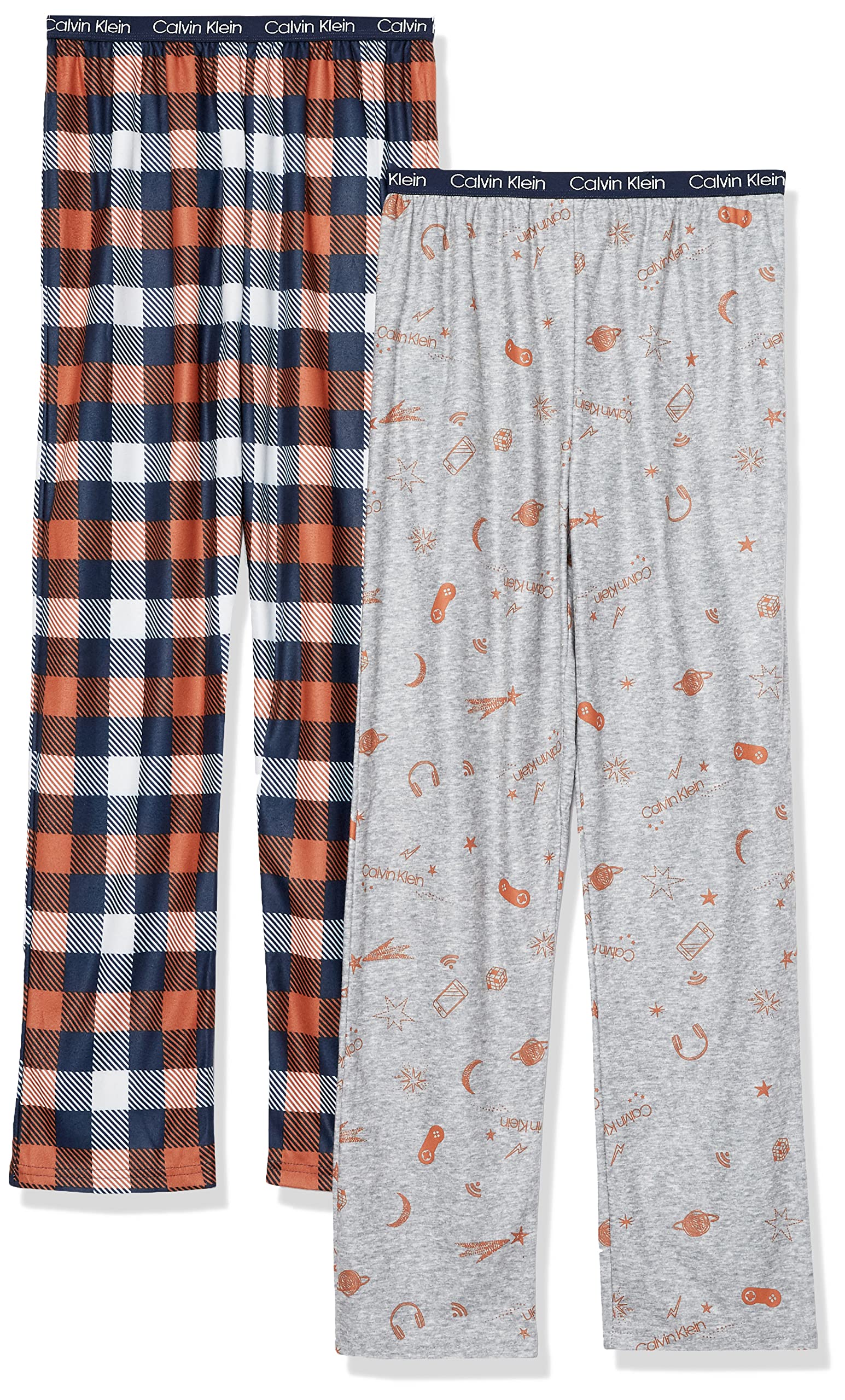 Foto 2 pulgar | Pantalón De Pijama Calvin Klein Super Soft Brushed Micro X2 Para Niños - Venta Internacional.