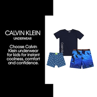Foto 3 | Conjunto De Pijama Calvin Klein Para Niños, Color Negro Con Iris Y Mármol, Talla Grande - Venta Internacional.