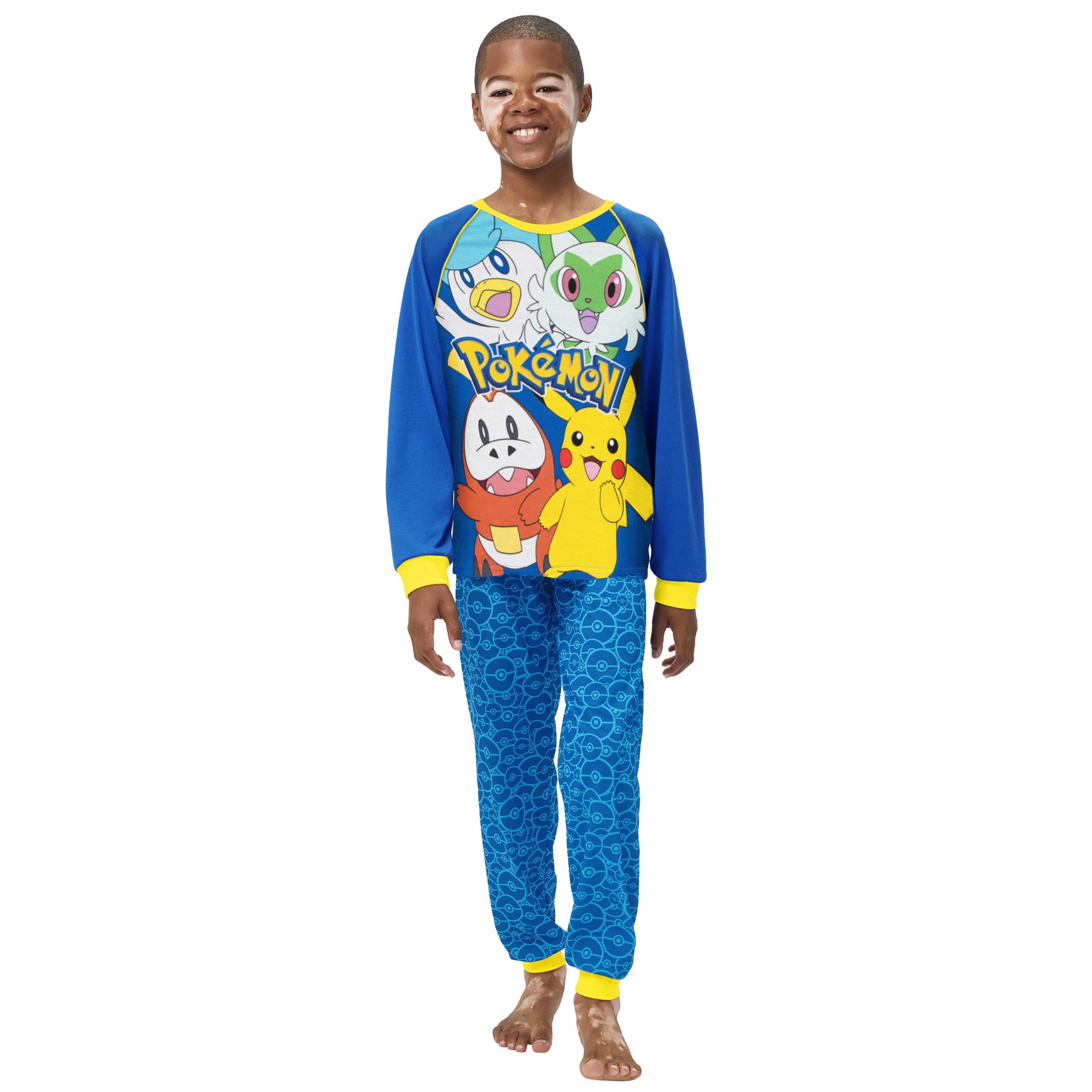 Foto 3 pulgar | Pijama Infantil Pokémon de Algodón Azul - Venta Internacional