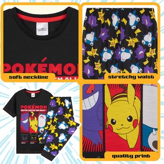 Foto 4 | Conjunto De Pijama Pokémon Para Niños, Ropa De Salón, Pantalones Largos - Venta Internacional.