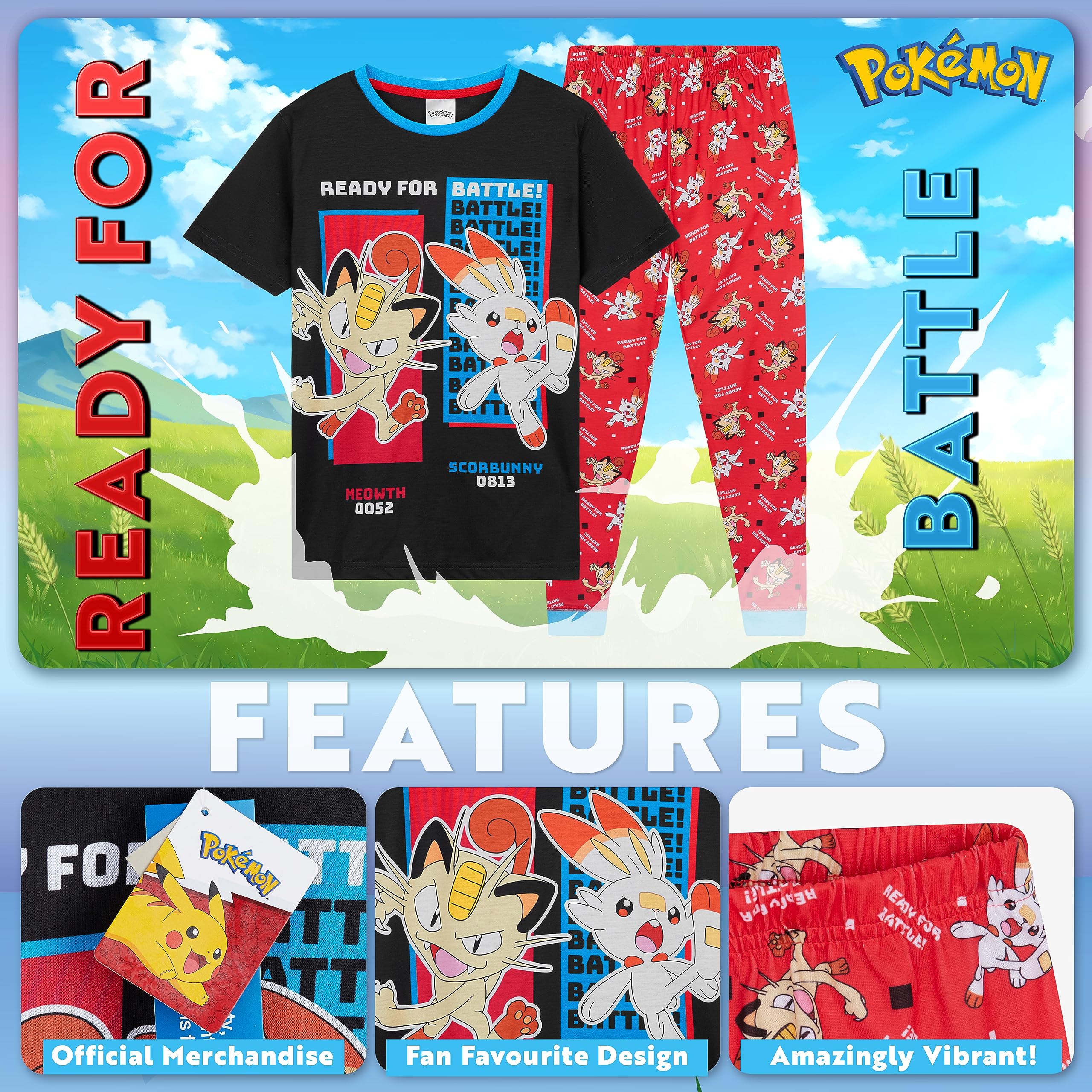 Foto 4 pulgar | Conjunto De Pijama Pokémon Boys Lounge Wear, Camiseta Y Pantalones Largos Para Niños De 13 A 14 Años - Venta Inter
