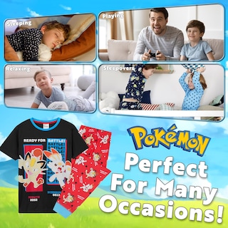 Foto 4 | Conjunto De Pijama Pokémon Boys Lounge Wear, Camiseta Y Pantalones Largos Para Niños De 13 A 14 Años - Venta Inter