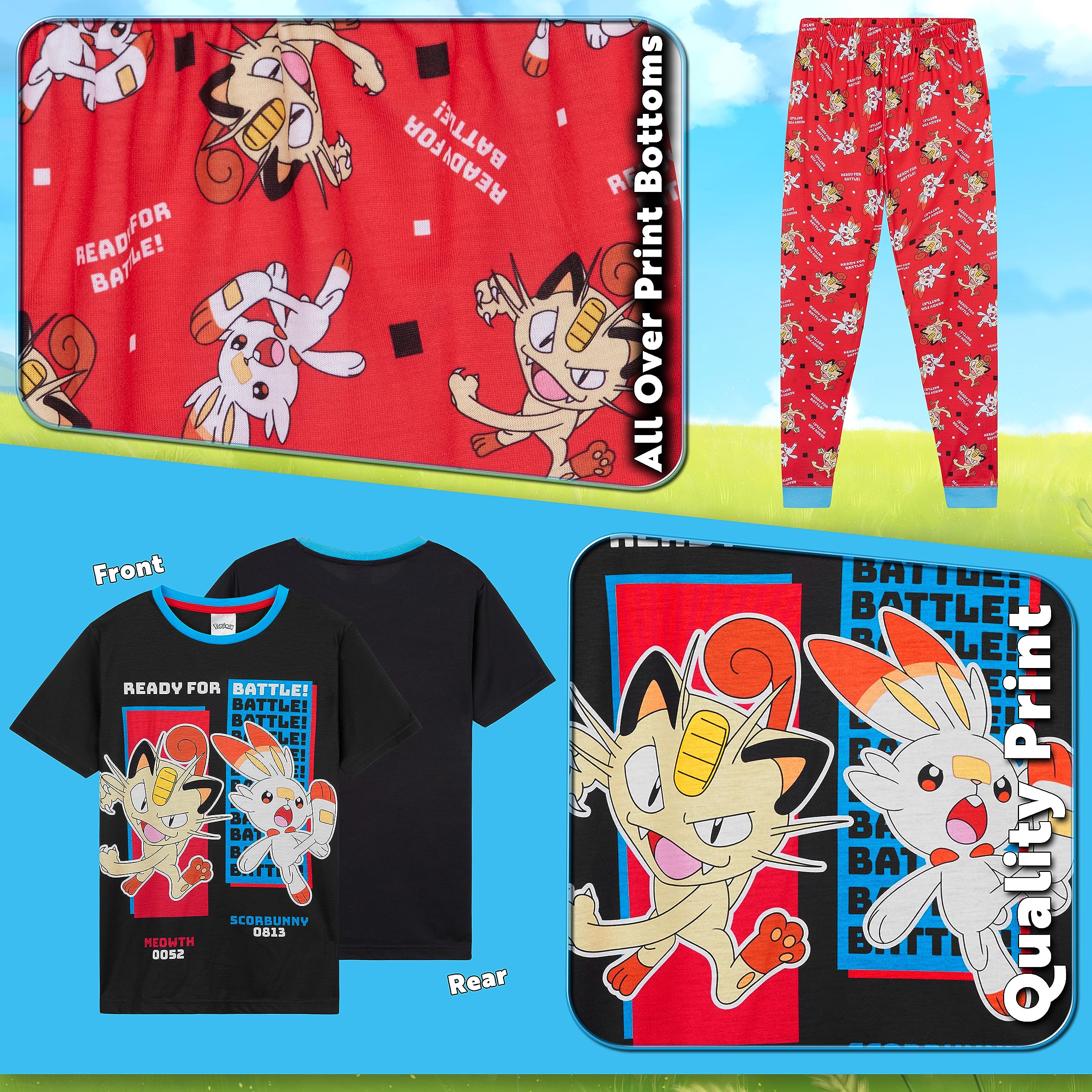 Foto 6 pulgar | Conjunto De Pijama Pokémon Boys Lounge Wear, Camiseta Y Pantalones Largos Para Niños De 13 A 14 Años - Venta Inter
