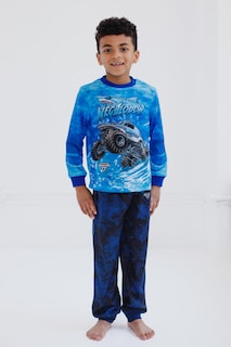 Foto 5 | Conjunto De Pijama Monster Jam Megalodon Para Niños Pequeños, Teñido Con Efecto Anudado, 4 Años - Venta Internacional.