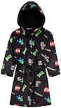 Bata De Lana Esponjosa De Minecraft Para Niños De 9 A 10 Años, Color Negro - Venta Internacional.