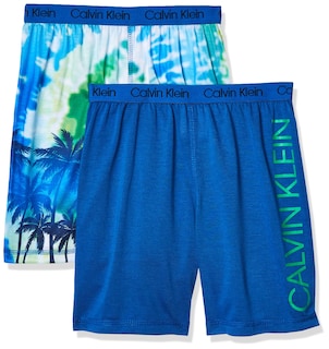 Foto 1 | Pantalones Cortos De Pijama Calvin Klein Little Lounge Para Niños, Paquete De 2 - Venta Internacional.