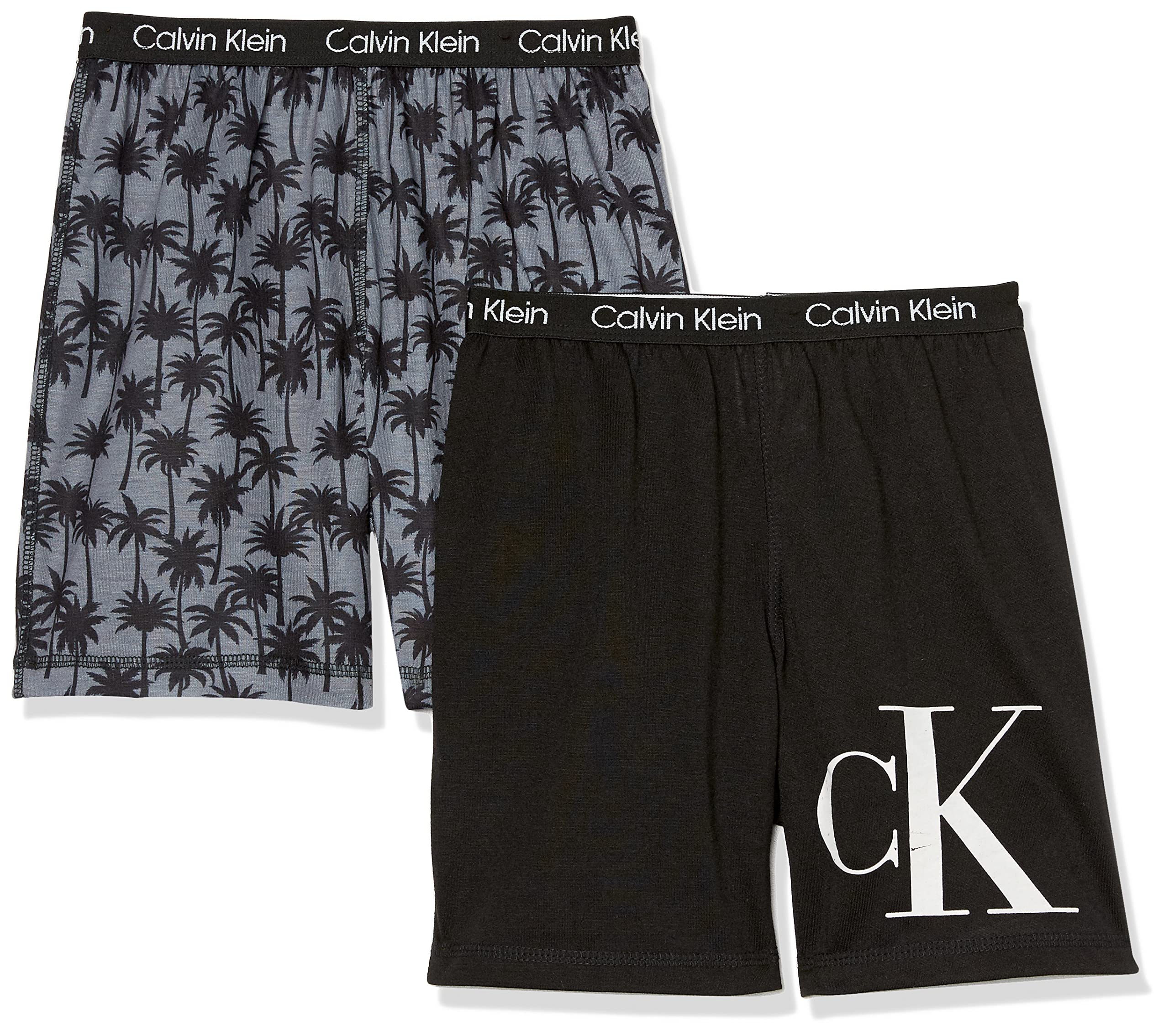 Foto 2 pulgar | Pantalones Cortos De Pijama Calvin Klein Para Niños, Paquete De 2 Unidades - Venta Internacional.