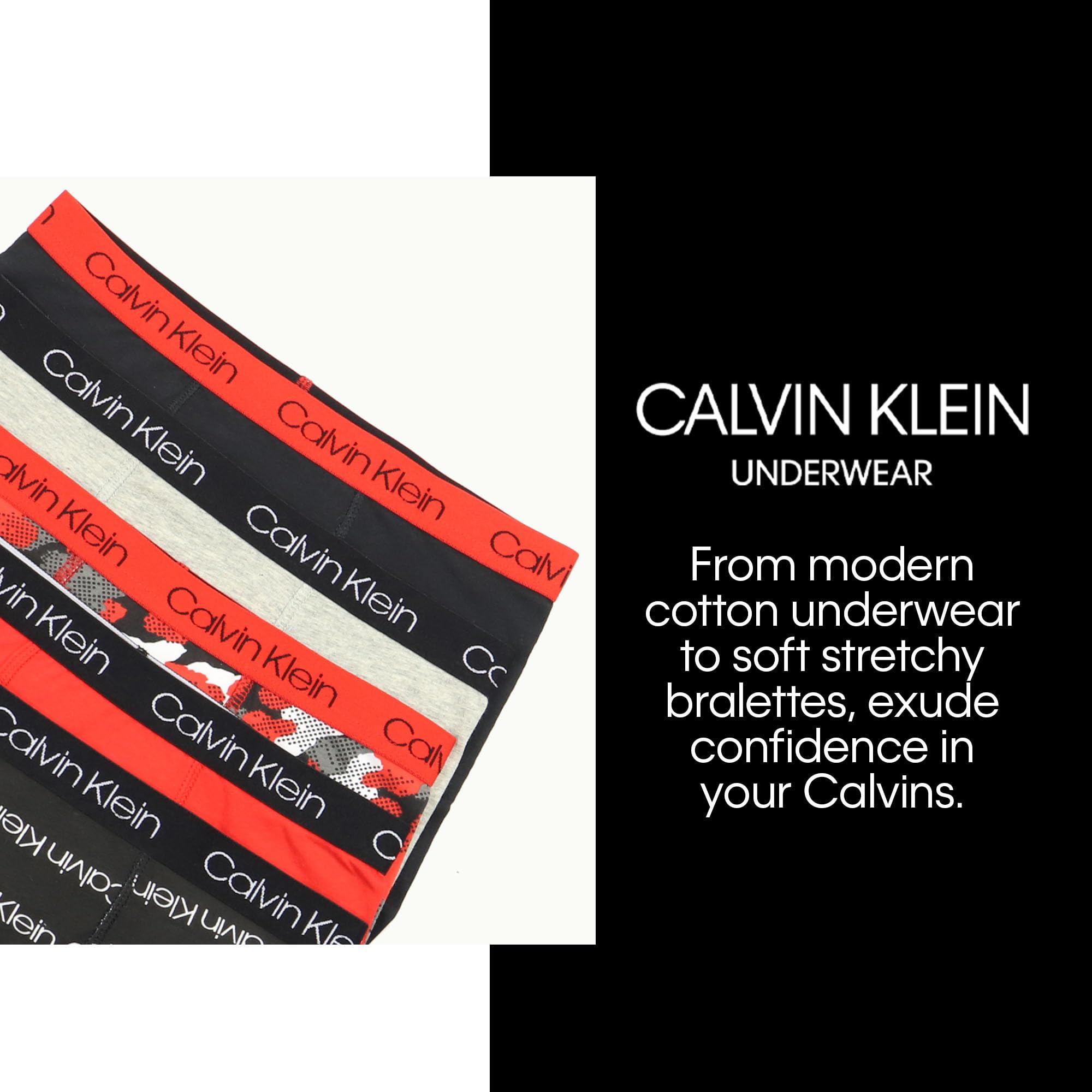 Foto 6 | Calzoncillos Tipo Bóxer Calvin Klein Para Niños, Pequeños Y Modernos, De Algodón, Paquete De 5 - Venta Internacional.