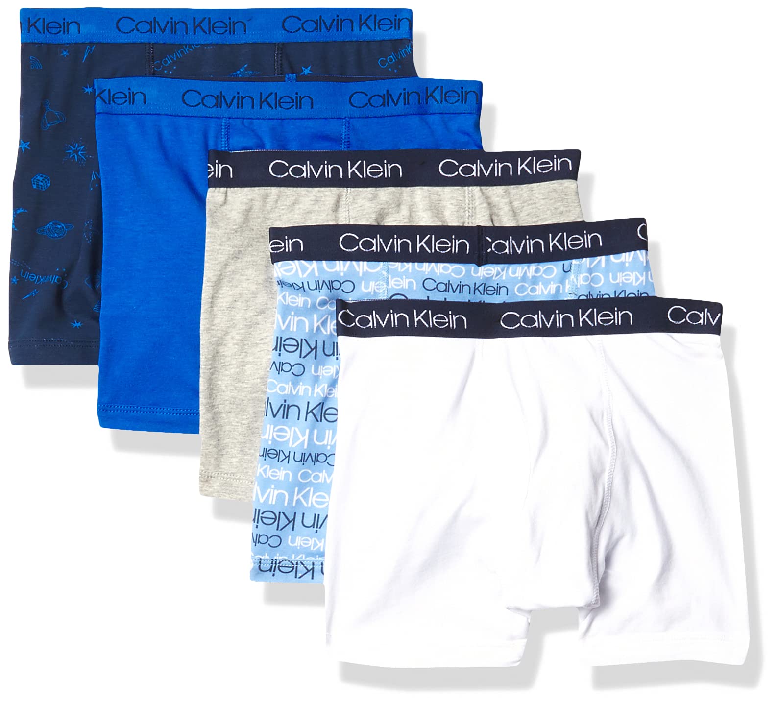 Foto 1 | Calzoncillos Tipo Bóxer Calvin Klein Little Modern De Algodón Para Niños, Paquete De 5 - Venta Internacional.
