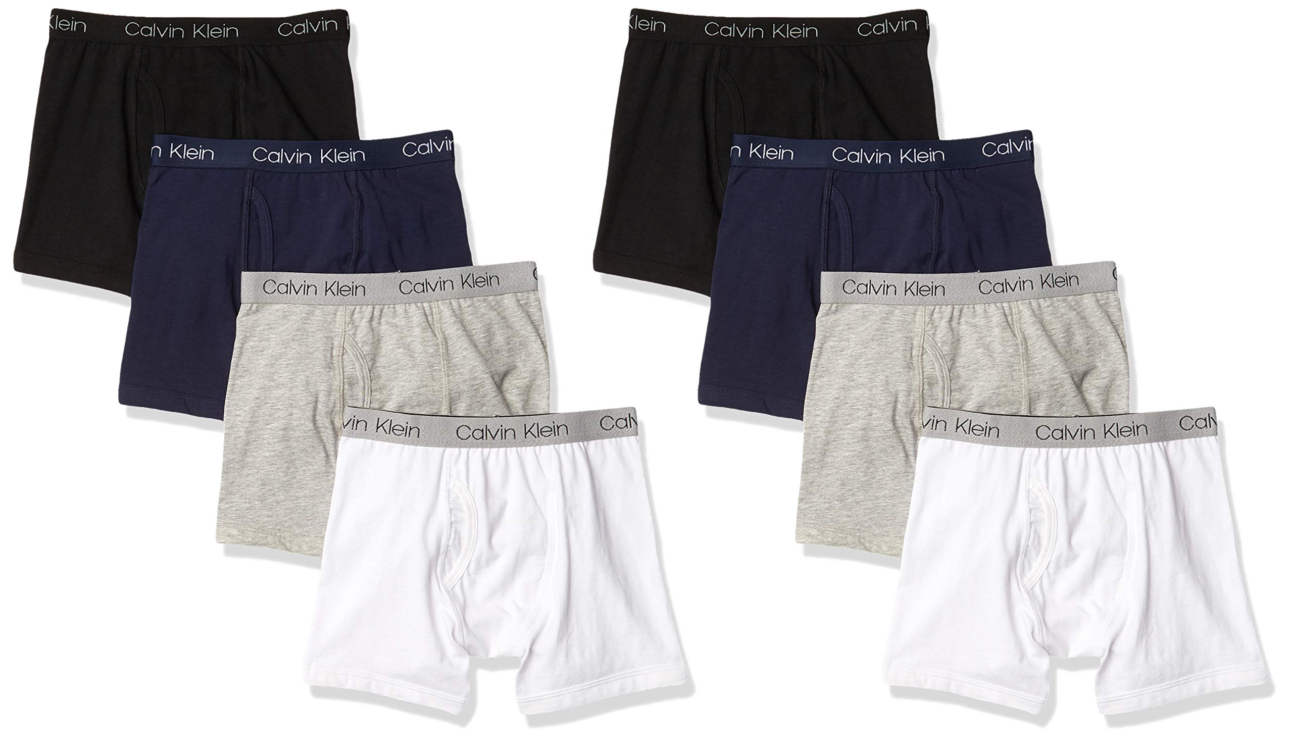 Foto 1 | Calzoncillos Tipo Bóxer Calvin Klein Para Niños, Paquete De 8 Unidades, Talla Xs - Venta Internacional.