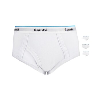 Foto 1 | Trusa Calzon Bambi Para Niño 3 Piezas Ropa Interior Blanco