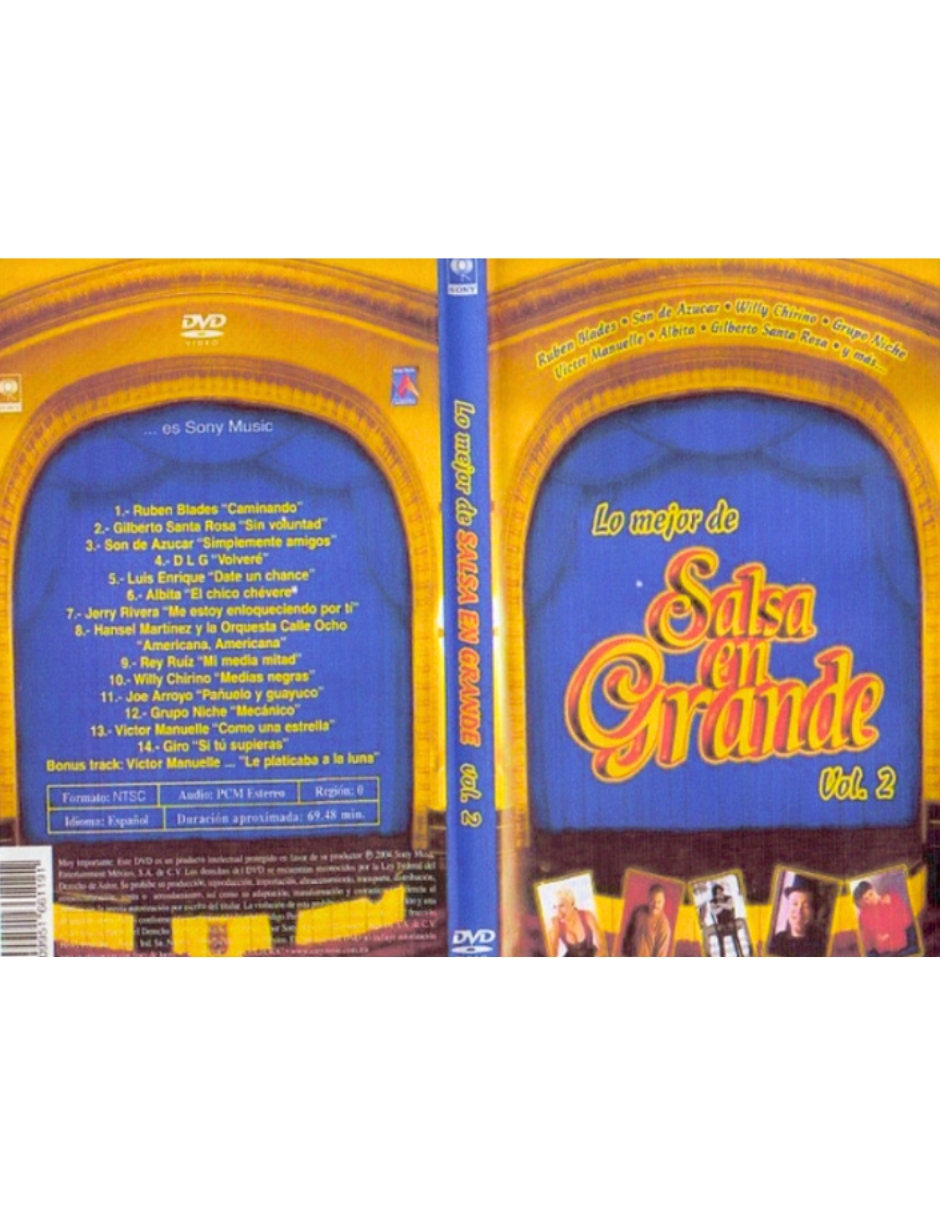 Foto 2 | CD Lo Mejor de Salsa en Grande Volumen 2 Música