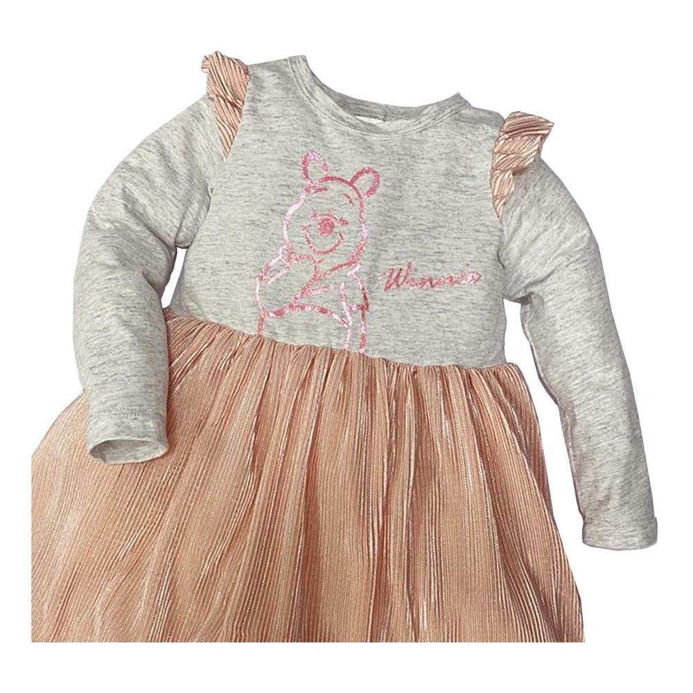 Foto 7 | Vestido Estampado Disney MP0147 Winnie Pooh Gris Manga Larga