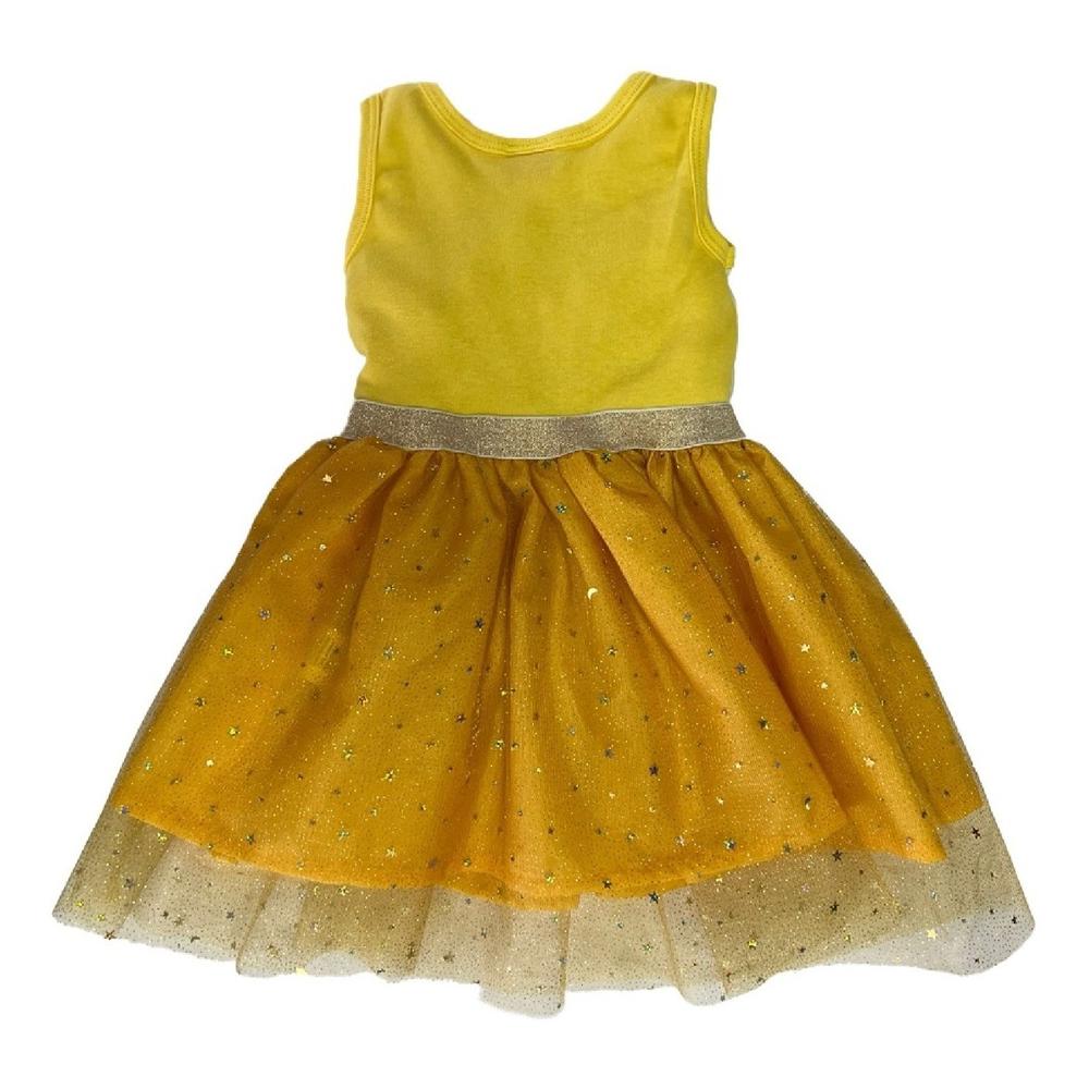 Foto 4 pulgar | Vestido Disney Estampado Princes Bella Amarillo