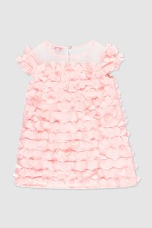 Foto 2 | Vestido Boboli Rosa Cubierto de Pétalos para Niña