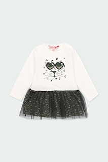 Foto 1 | Vestido para Niña Boboli Estampado de Gato