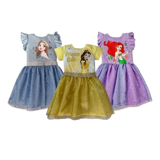 Foto 1 | Kit 3 Vestidos Disney Multicolor Cenicienta/ Bella/ Ariel