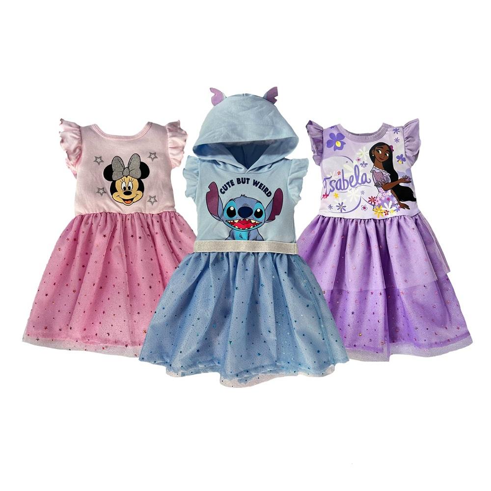 Foto 2 pulgar | Kit 3 Vestidos Disney Multicolor Minnie/ Stitch/ Isabela