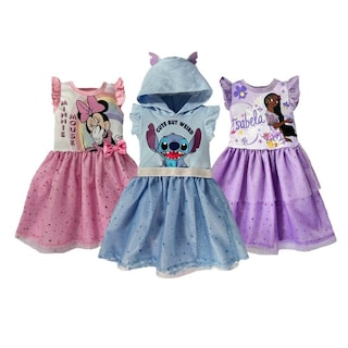 Foto 1 | Kit 3 Vestidos Disney Minnie/Stitch/Isabela Multicolor