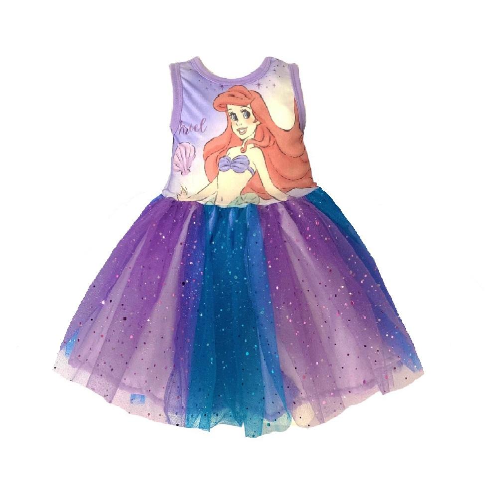 Foto 5 pulgar | Kit 3 Vestidos Disney Multicolor Cenicienta/ Frozen/ Ariel