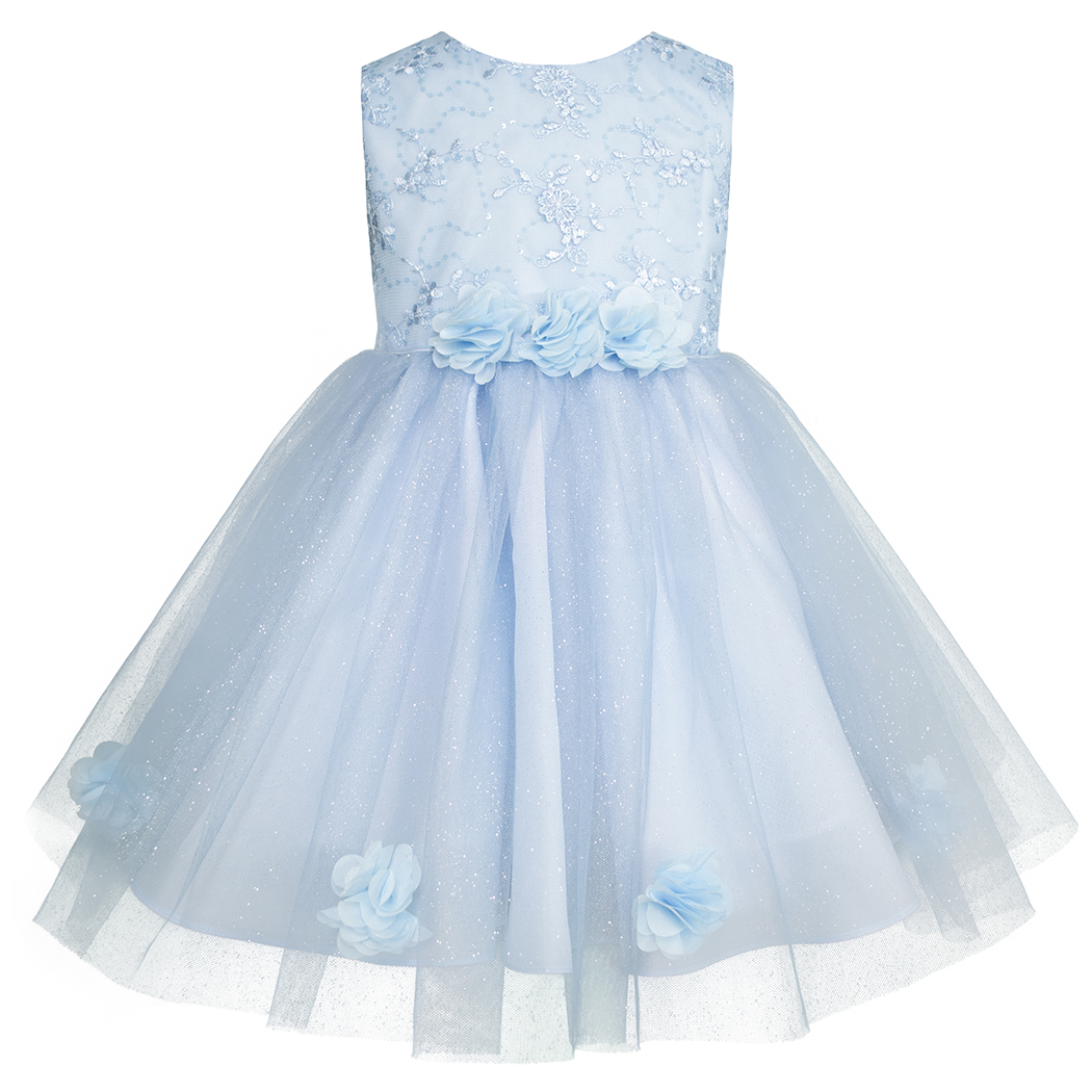 Vestido de Fiesta Gerat Azul para Niña