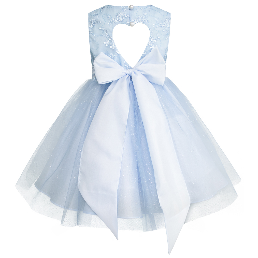 Foto 3 pulgar | Vestido de Fiesta Gerat Azul para Niña