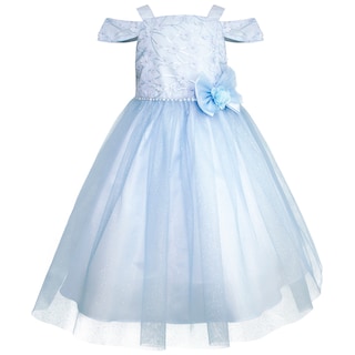 Foto 1 | Vestido Azul Con Diseño Princesa Y Tul Brillante Para Niñas Gerat