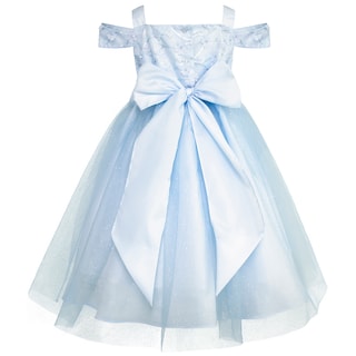 Foto 2 | Vestido Azul Con Diseño Princesa Y Tul Brillante Para Niñas Gerat