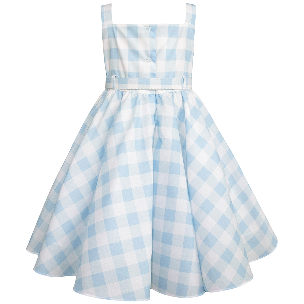 Foto 3 pulgar | Vestido Cielo A Cuadros Estilo Barbie Para Niñas De Gerat