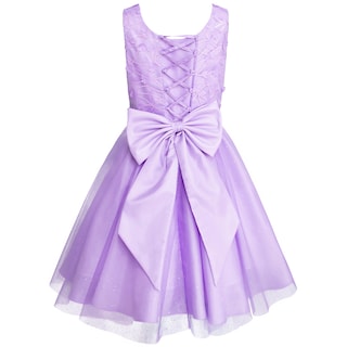 Foto 2 | Vestido Lila De Tul Brillante Con Detalles Florales Para Jovencitas Gerat