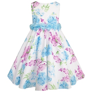 Foto 2 | Vestido Floral Azul Y Lila Para Niñas Gerat