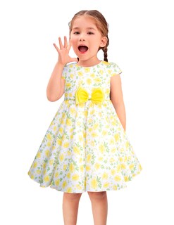 Foto 1 | Vestido Floral Amarillo Para Niñas Pequeñas Gerat