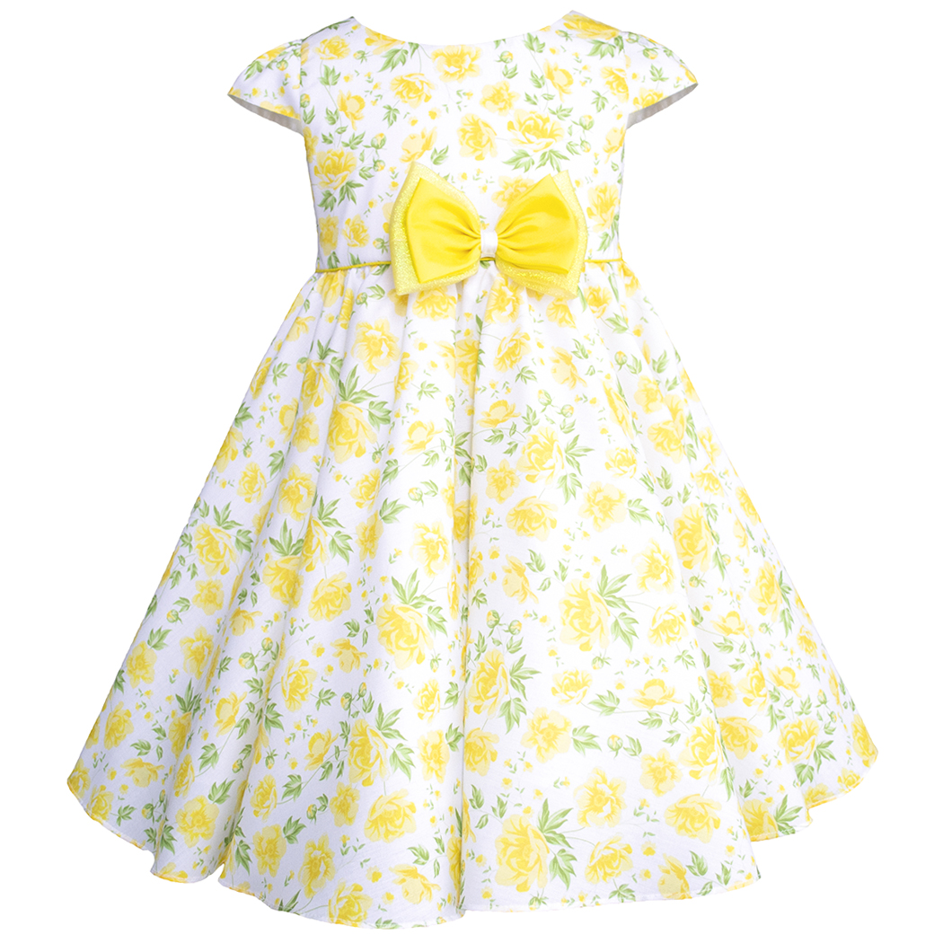 Foto 3 pulgar | Vestido Floral Amarillo Para Niñas Pequeñas Gerat