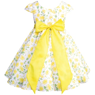 Foto 3 | Vestido Floral Amarillo Para Niñas Pequeñas Gerat