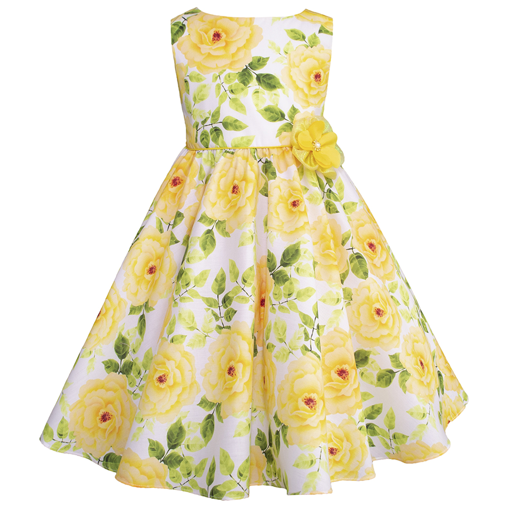 Foto 3 pulgar | Vestido Floral Amarillo Para Niñas Gerat
