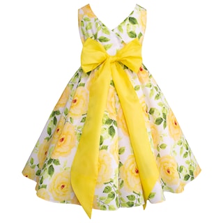 Foto 3 | Vestido Floral Amarillo Para Niñas Gerat
