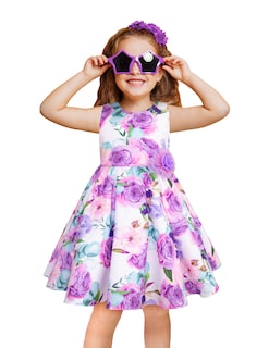 Foto 1 | Vestido De Flores Lila Para Niñas Gerat