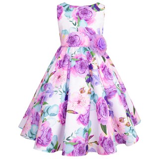 Foto 2 | Vestido De Flores Lila Para Niñas Gerat